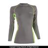 93 Brand 93 Brand Standard Issue Women's Long Sleeve Grappling Rashguard - Grey/Green